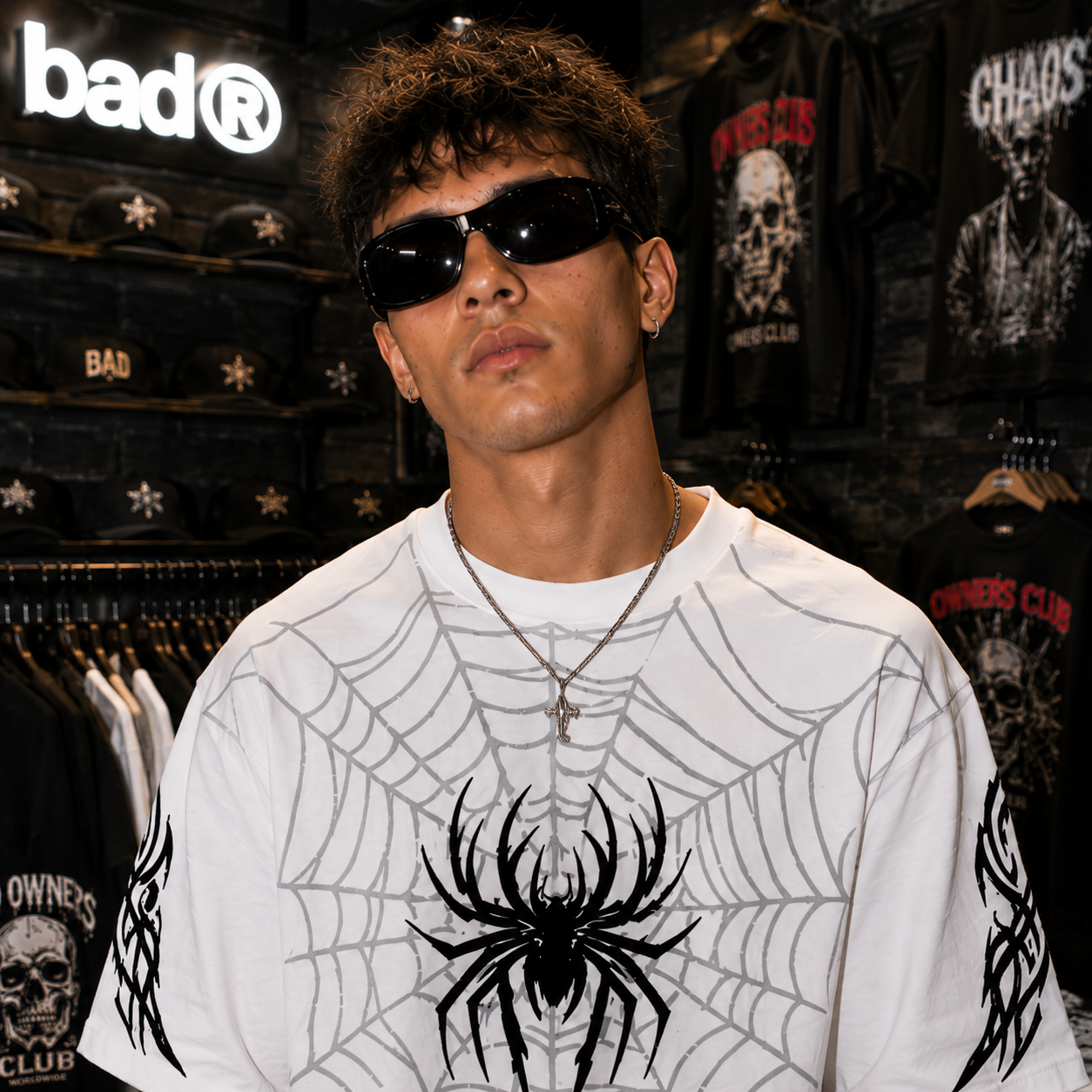 Web of Venom Oversized T-Shirt – White