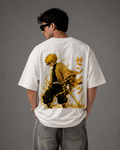 Zenitsu Thunder Breathing Oversized T-Shirt – Ivory White