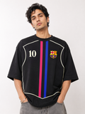 Barça Noir Oversized Tee – Black Edition