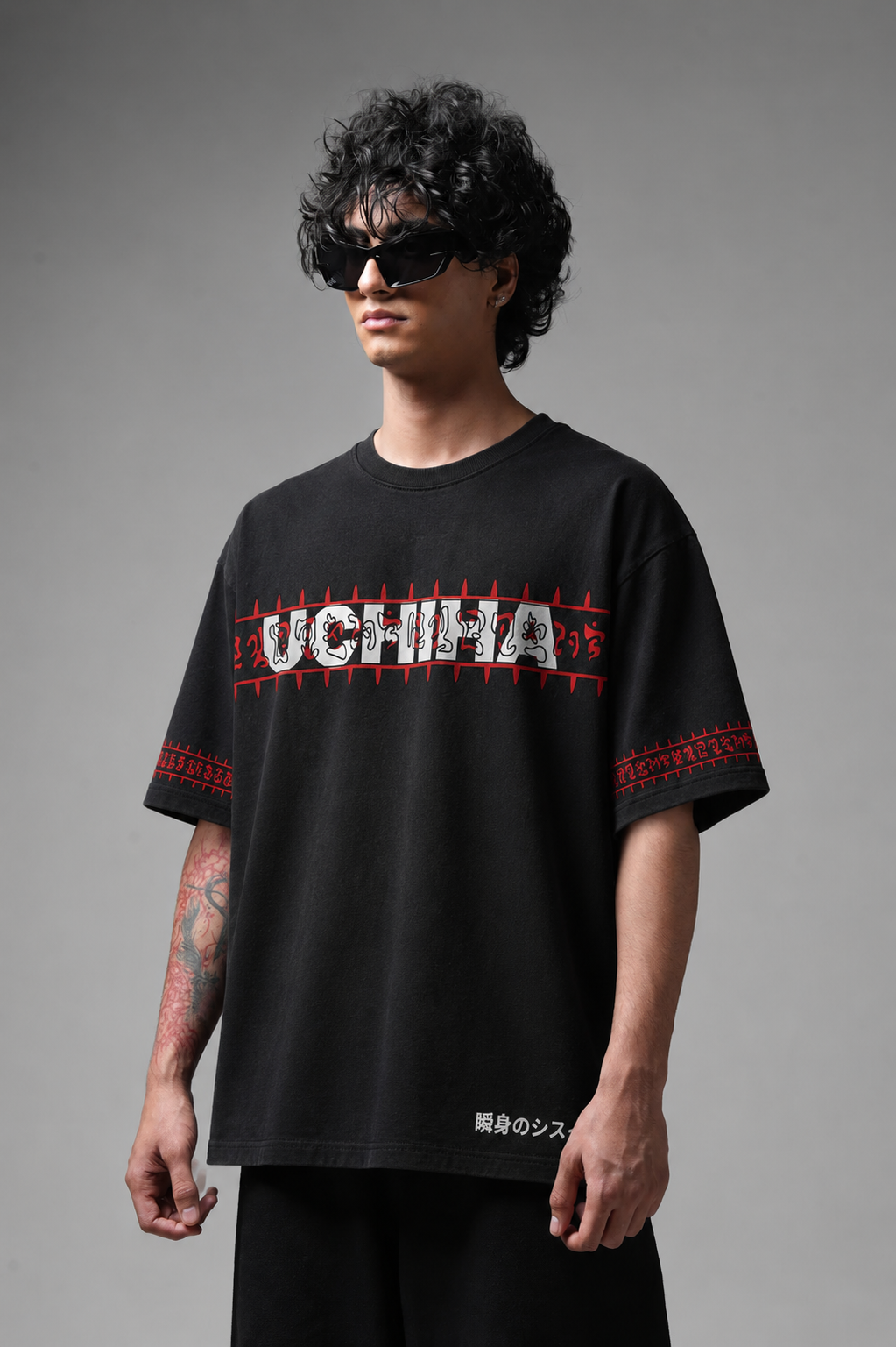 Uchiha Legacy Oversized Black T-Shirt
